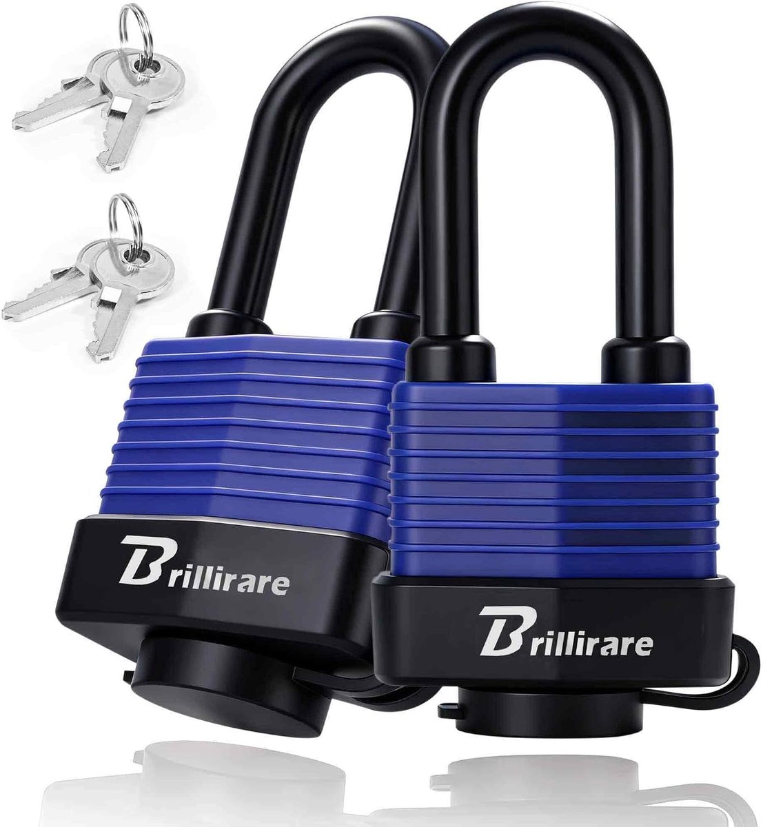 Hangslot 2 Pack - Waterdicht Heavy Duty - Extra lange beugel - Ideaal voor schuur en hek - ShopVlot