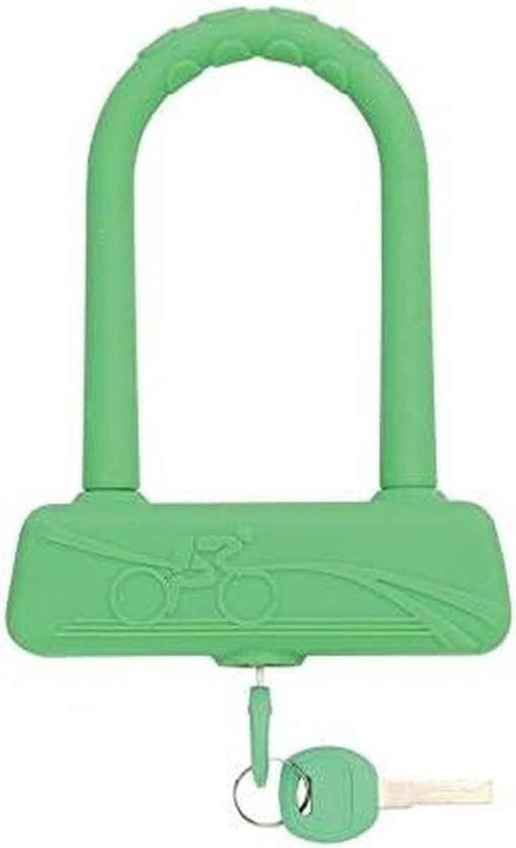 Beugelslot - U-slot Fietsslot - Fiets Beveiligen - Stevige Beugel - 135 mm - Neon Groen