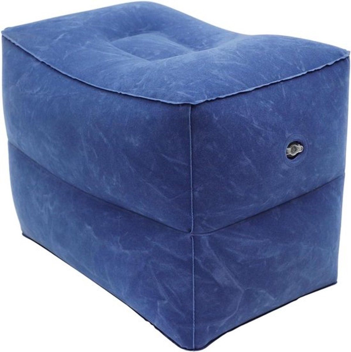 Opblaasbaar Voetensteunkussen - Reisbeenkussen Vliegtuigbed - Comfortabel Reizen - Verstelbare Hoogte - 42 x 32 x 26 cm - Grijs