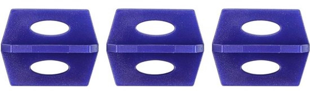 Tegelnivelleringssysteem - Tegelgereedschap - Vlakke Tegels Leggen - Nauwkeurige 3mm Voeg - 200 Stuks - Blauw