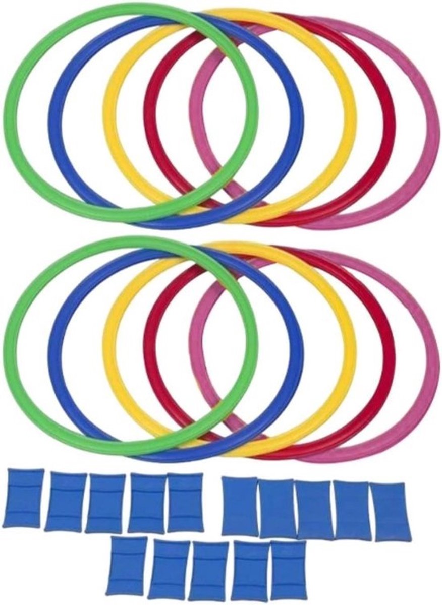 Voetbal Trainingsringen - Hinkelringen Coördinatie - Sportieve Training - Stevig Gespontwerp - 42 cm - Meerkleurig
