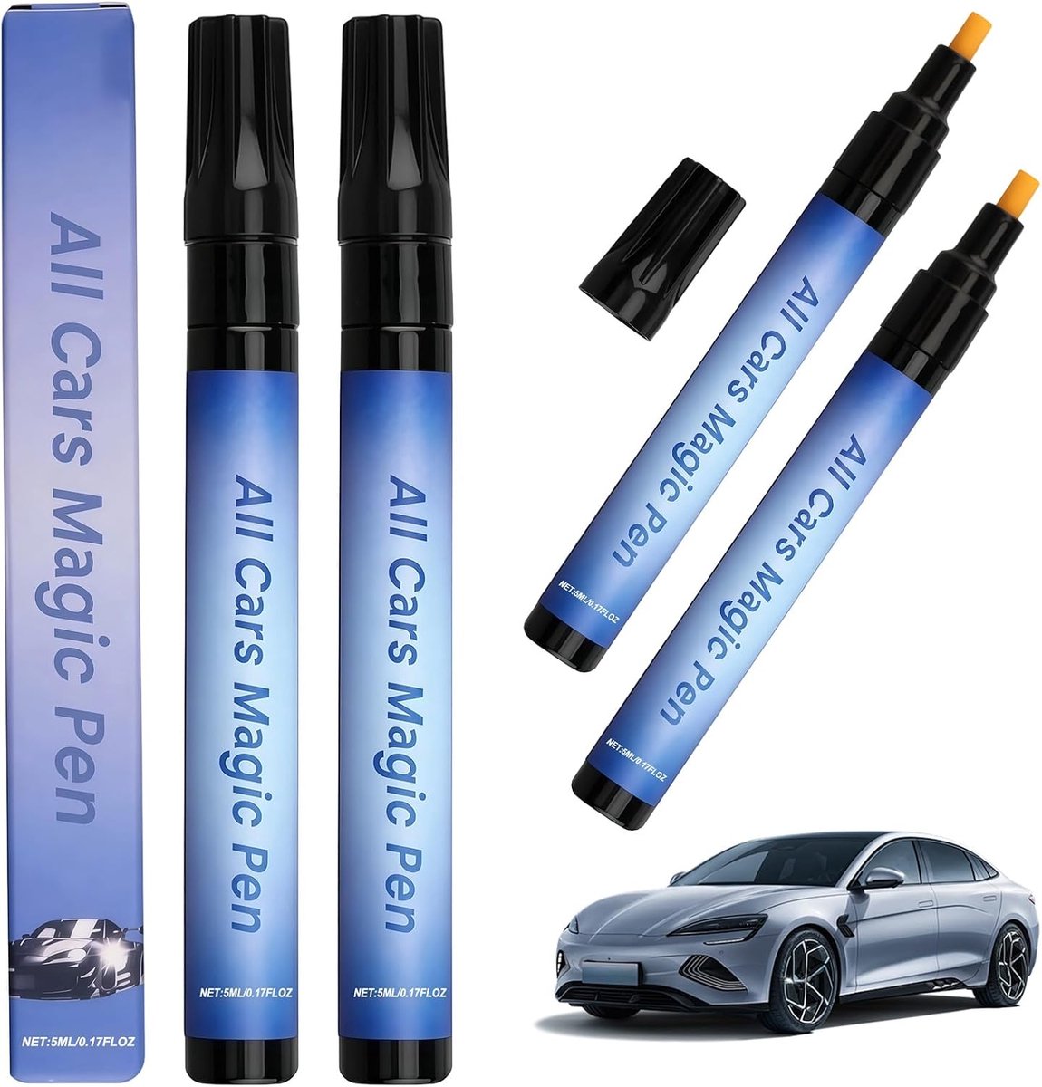 Reparatiestift auto - 2 stuks - universele krasreparatie - onzichtbare afwerking - ShopVlot