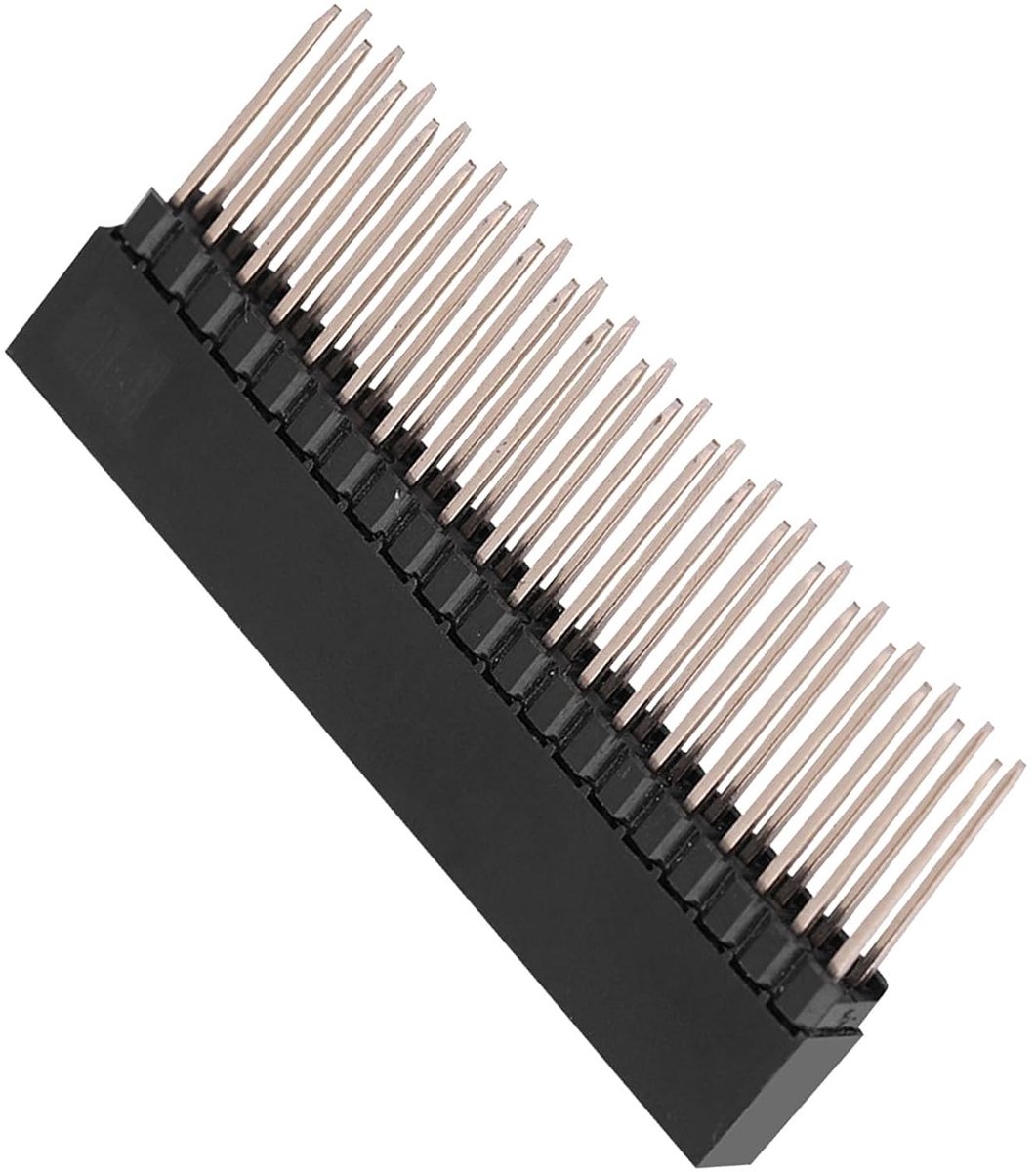 3 stks Intestazione pin femmina, 2 x 20 Pin 2,54 m Pitch Extra Tall Femmina Doppia Intestazioni per Pin Short compatibel