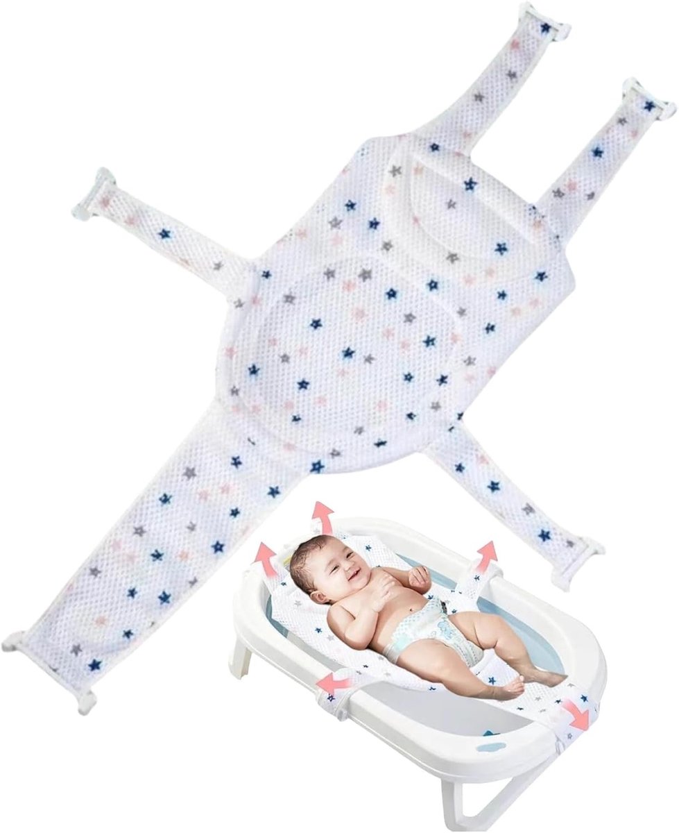 Comfortabele Badzit voor Baby's met Antislipfunctie, Badkussen en Badmat voor Veilig Badderen