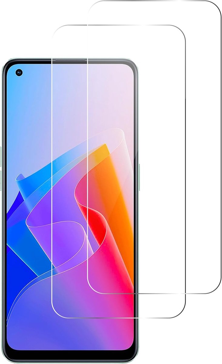 protector voor OPPO Reno 8 4G / Reno 8 5G [2 Stuks] gehard glas displaybeschermfolie schermbeschermer