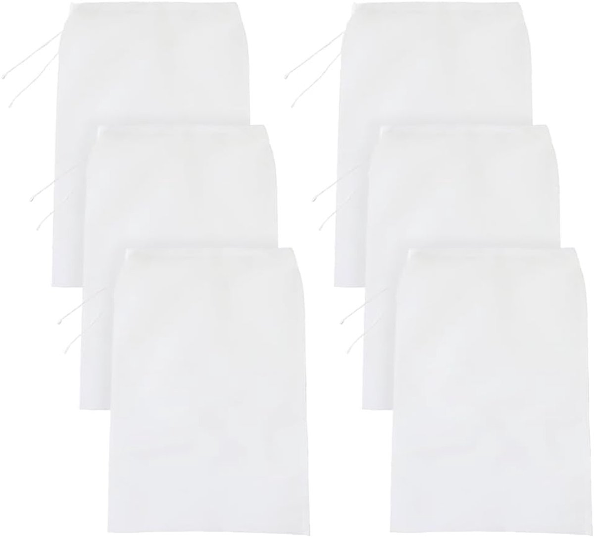 Filterzak Fijn Nylon Gaas Wasbaar Herbruikbaar Zeefdoek voor Amandelmelk Sap 15x20 cm