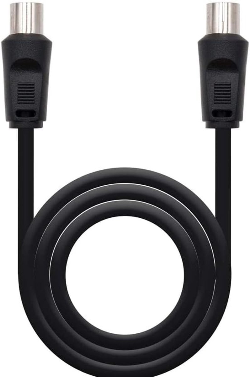 antennekabel 75mm OHM M H 1.8M TV kabel TV kabel zwart