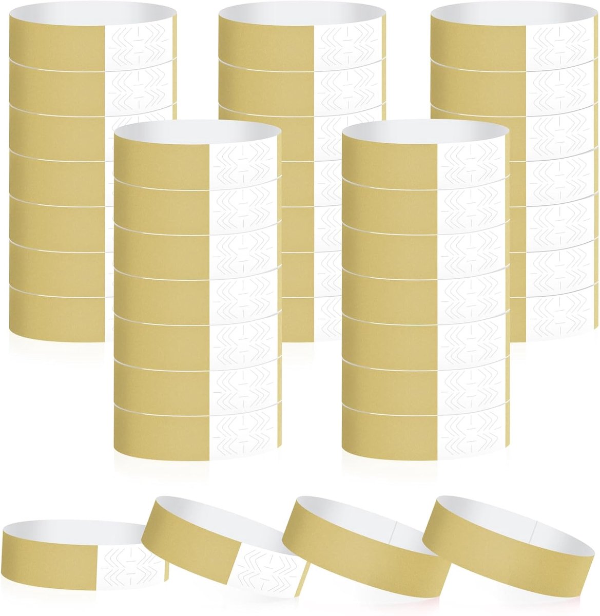 400 stuks, toegangsbanden voor evenementen (goud)