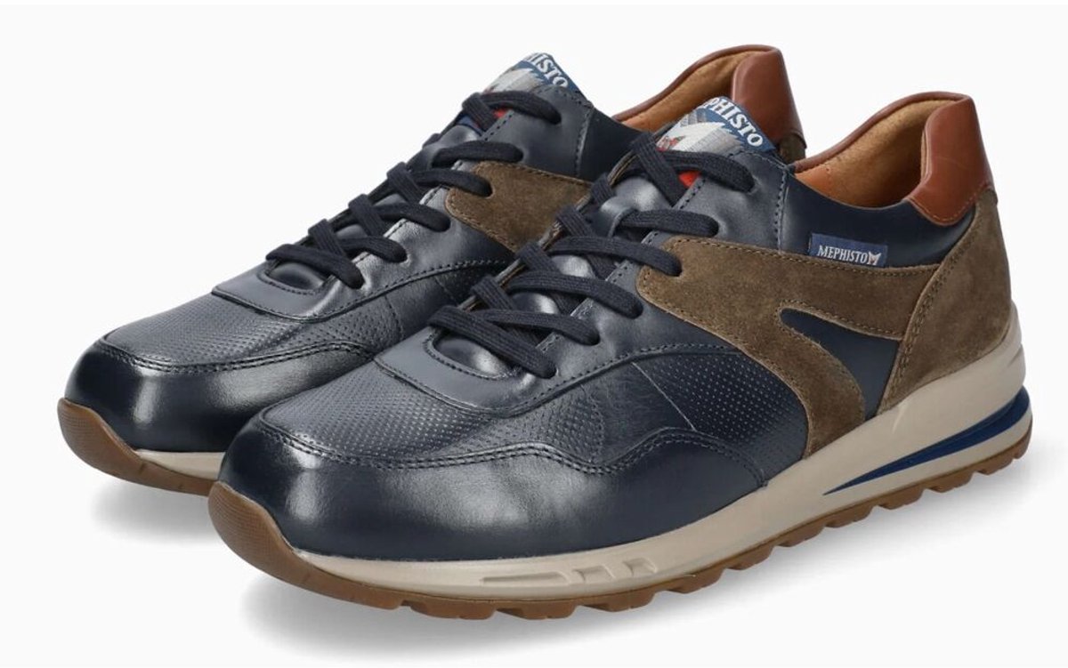 Mephisto Sneaker Byron Navy Blauw