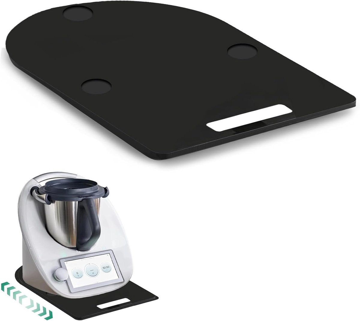 Schuifplank voor Thermomix TM7, Easy Sliding Slider Tray, schuifmat, compatibel met TM7 mixer