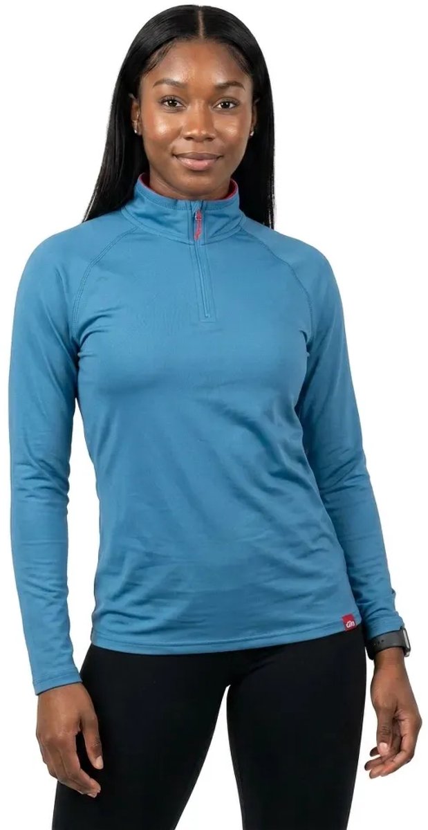 Gill Uv-shirt Met Lange Mouwen En Rits Blauw 38 Vrouw