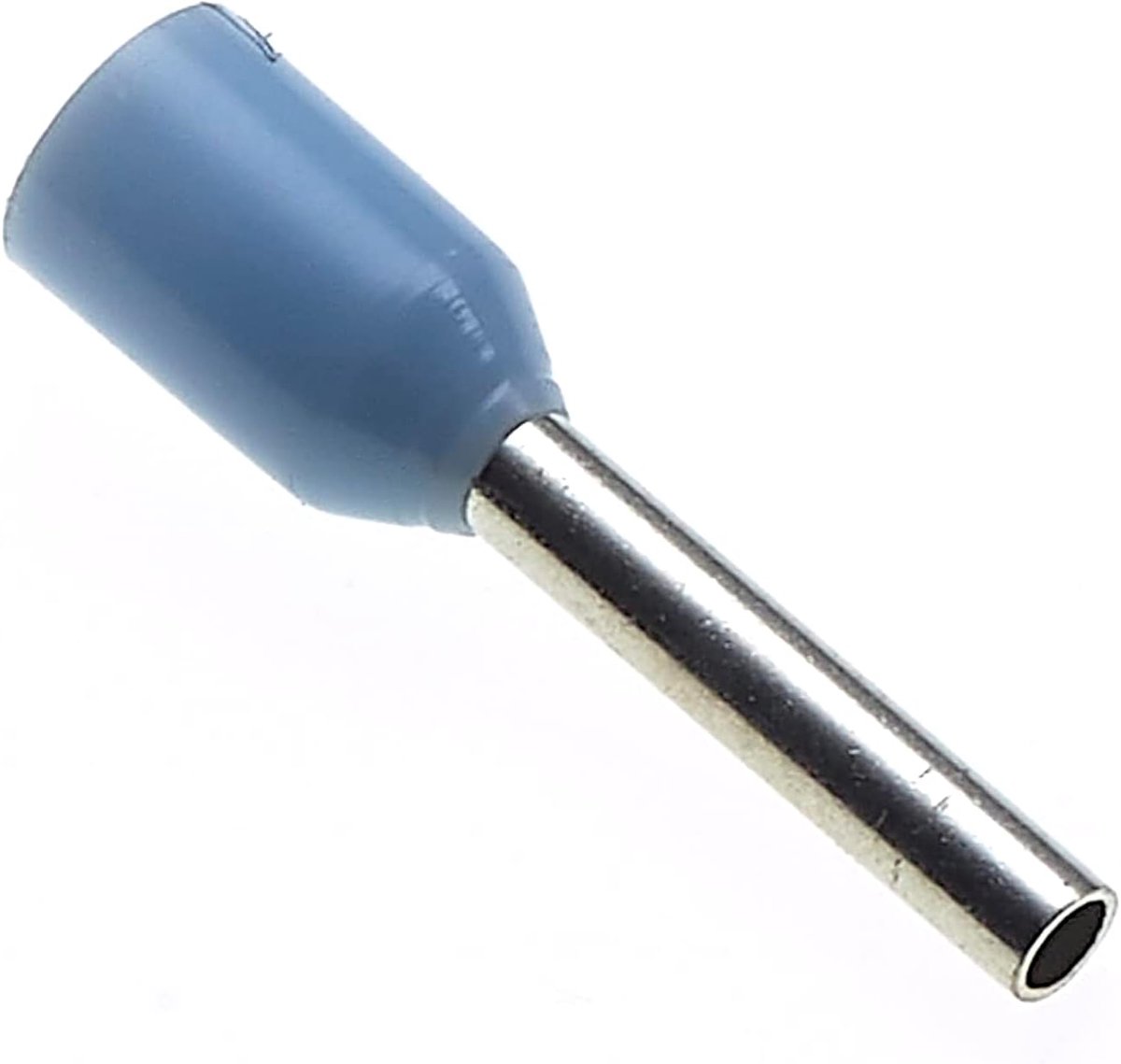 Geïsoleerde Metalen Kap, 6X0.25mm, Pak Van 100 - De Geïsoleerde Metalen Kapspeld Van Het Draadkoper, De Eind Eindschakelaars Van Het Koord, Duitse Blauwe Nylon Vlechtwerkschakelaars