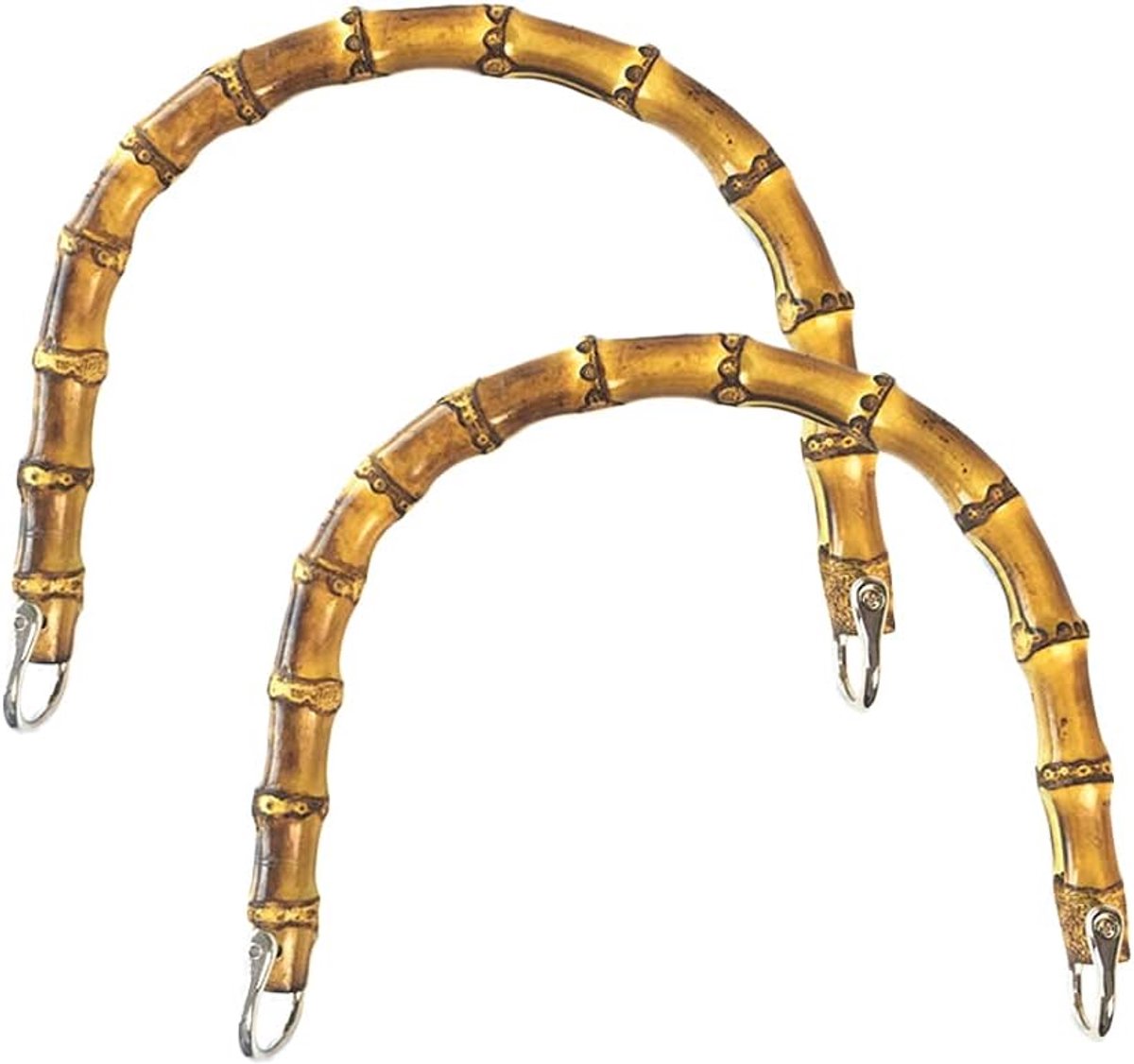 Bamboe 2 Stuks Pocket Handvat Bamboe Handvat Handgemaakte Bamboe Tas Handvat Bamboe Zakhandvat Handvat Handvat Bamboe Zakhandvat DIY Tassen Accessoires
