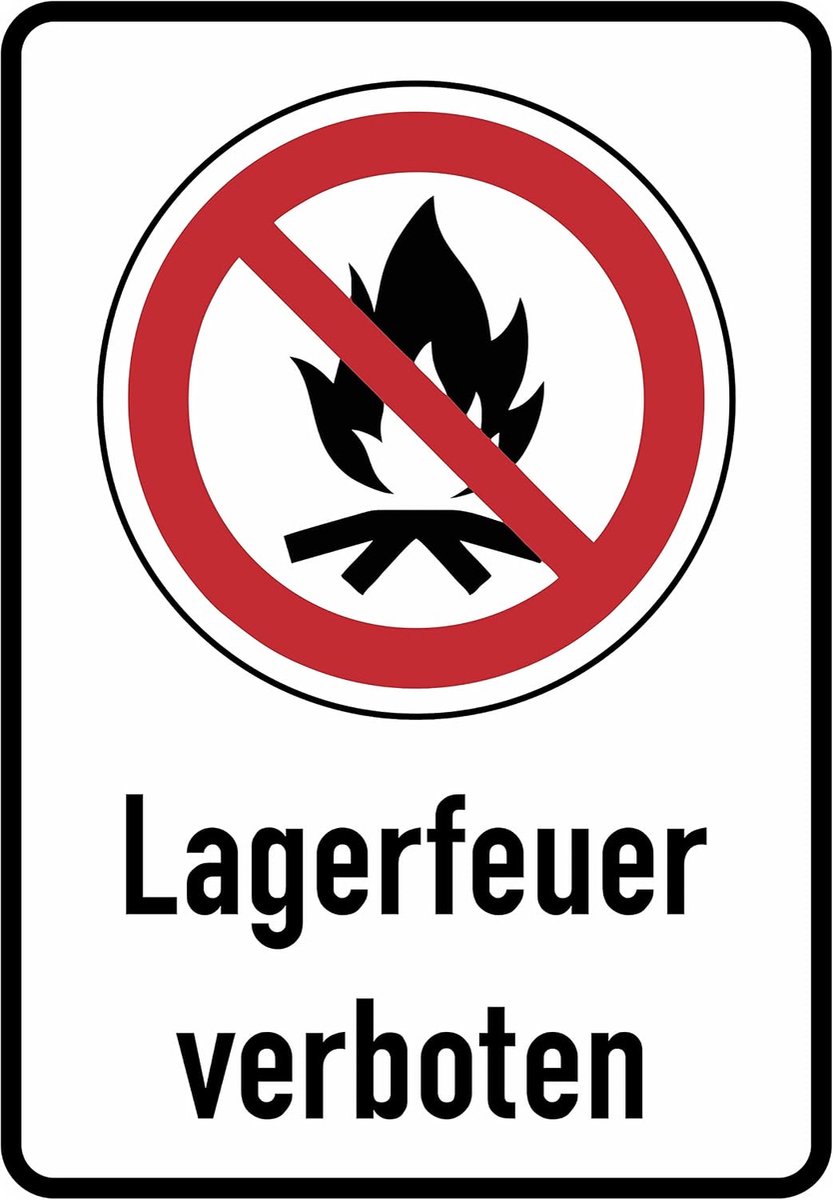 verboden sticker 23x16 cm instructie strikt verboden sticker T-174