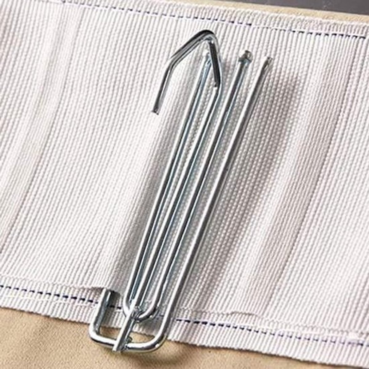 SnelShoppen - Heavy Duty Metalen Gordijn Haken Pinch Plooi Diepe Prong Haken voor Header Tape - Zilver - 40 Pack voor Thuis, Feest en Tuin