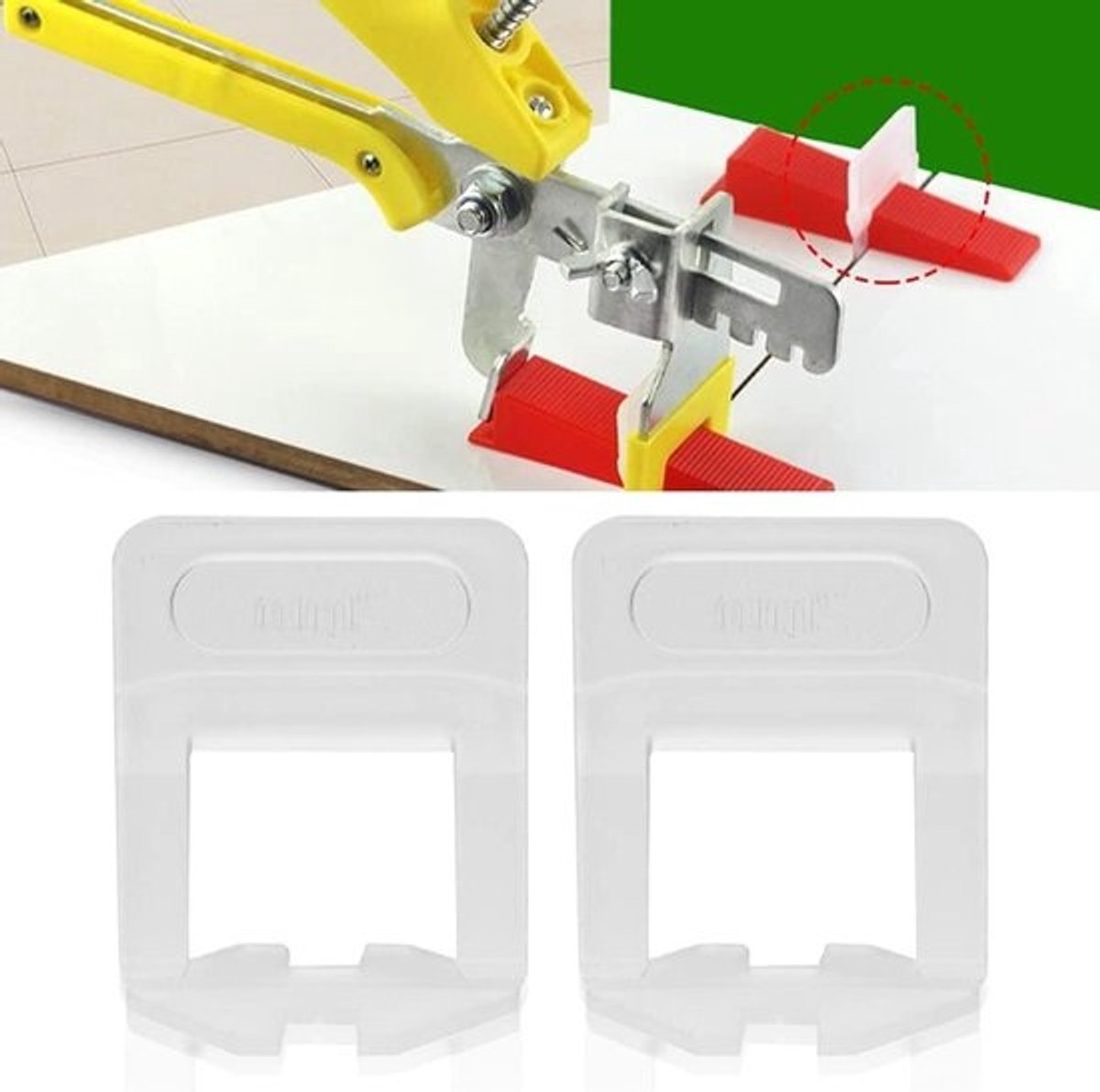 Tegel Leveling Tool - Tegel Leveler Basis - Tegels Egaliseren - Voorkomt Tegelbeweging - 2 mm - Transparant