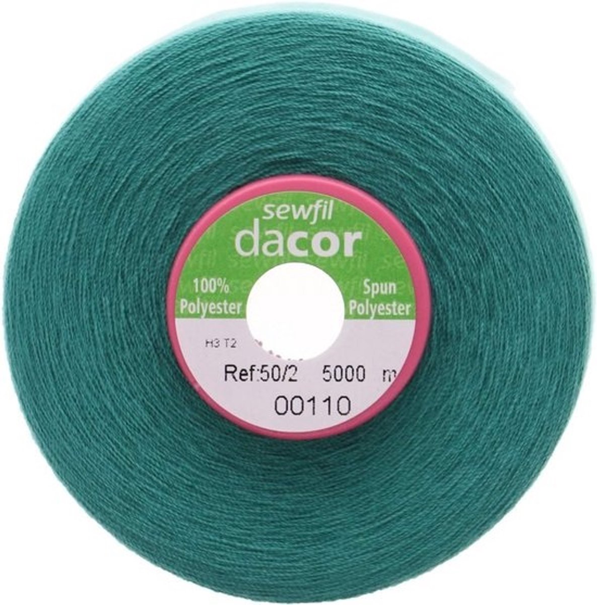 Polyester naaigaren 5000 meter in turquoise groen voor naaimachines