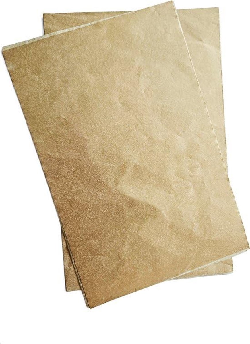 Zijdepapier tissue papier Goud Geel 160 X 240mm Vloeipapier tissue inpakpapier