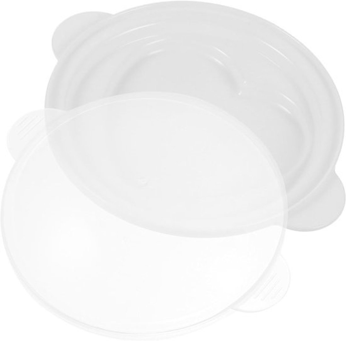 Magnetron Eierkoker - Eierstroper - Snel Ontbijt - Hartvormig Design - 15.6 x 13 x 4 cm - Wit
