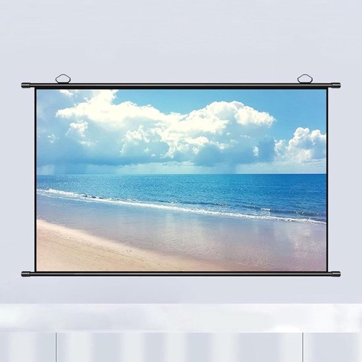 Projectiescherm - Draagbaar scherm - Thuisbioscoop - 178 graden kijkhoek - 60 inch - Wit