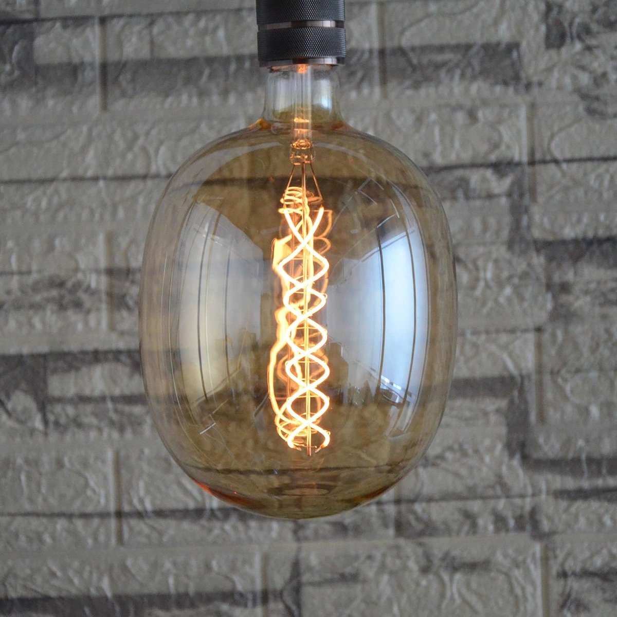 LED Globe Bulb 5W 300LM (gelijk aan 25W) E27 XXL Lampen Vintage Grote Decoratieve Dimbare Geen Flikkering, Edison Gloeilamp Hanglamp Warm Wit 2700K (DG170SL)