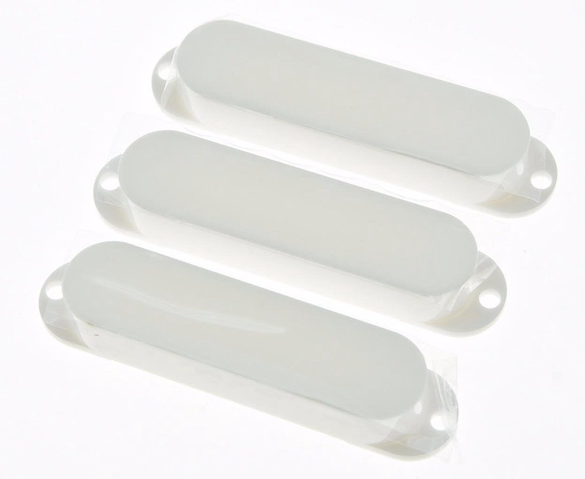 Witte ST Strat Gesloten Enkele Spoel Pickup Cover Verzegelde Pickup Covers voor FD Strat