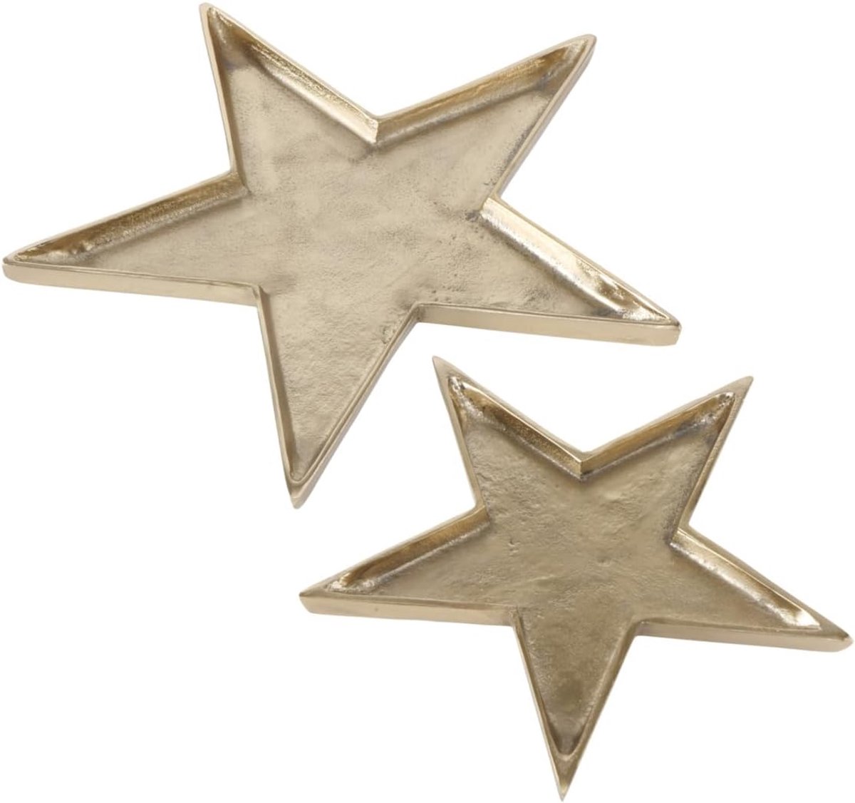 Schaal Thye (2-delig, kleur goud, Scandinavische stijl, handgemaakt, geschikt voor de eetkamer/keuken, decoratieschaal, decoratie) 2004255, normaal