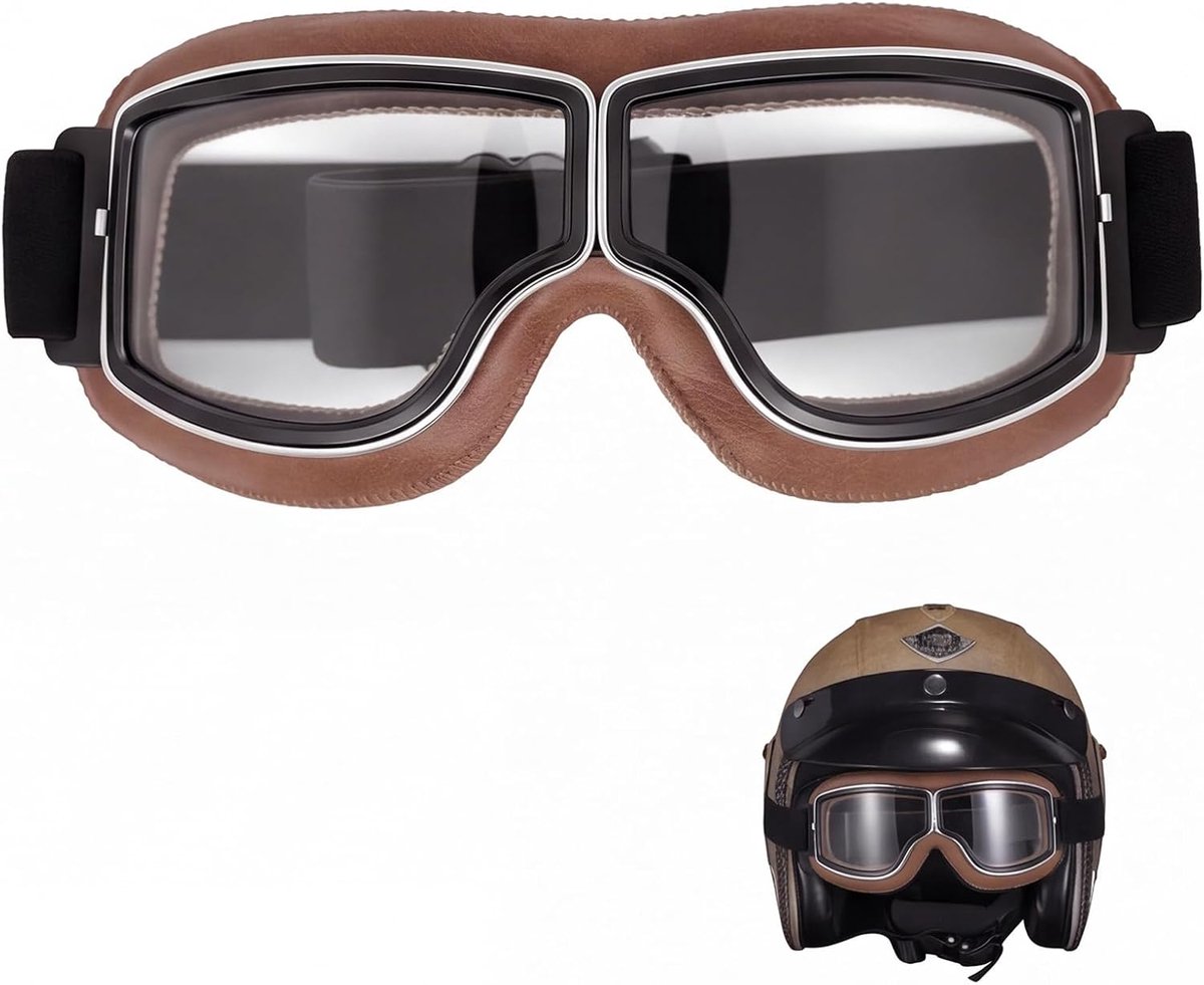 Retro winddicht bromfiets bril motorbril heren vintage motorcross bril motorbril vintage motorbril voor motorfiets fiets outdoor sport