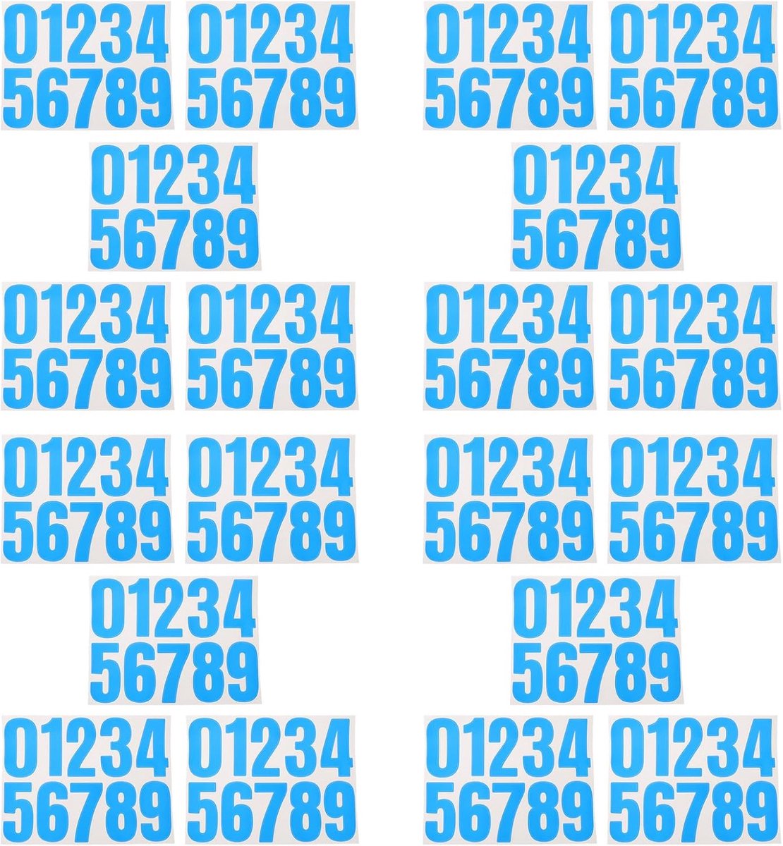 Huisnummerstickers Zelfklevende Vinyl Cijfers Grote Nummerlabels voor Brievenbus Deuren Tuin Kantoor Hotelgebruik Weerbestendig voor Binnen Buiten