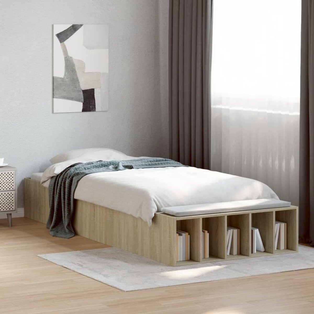 Hout Met opbergruimte Standaard 100x200 cm