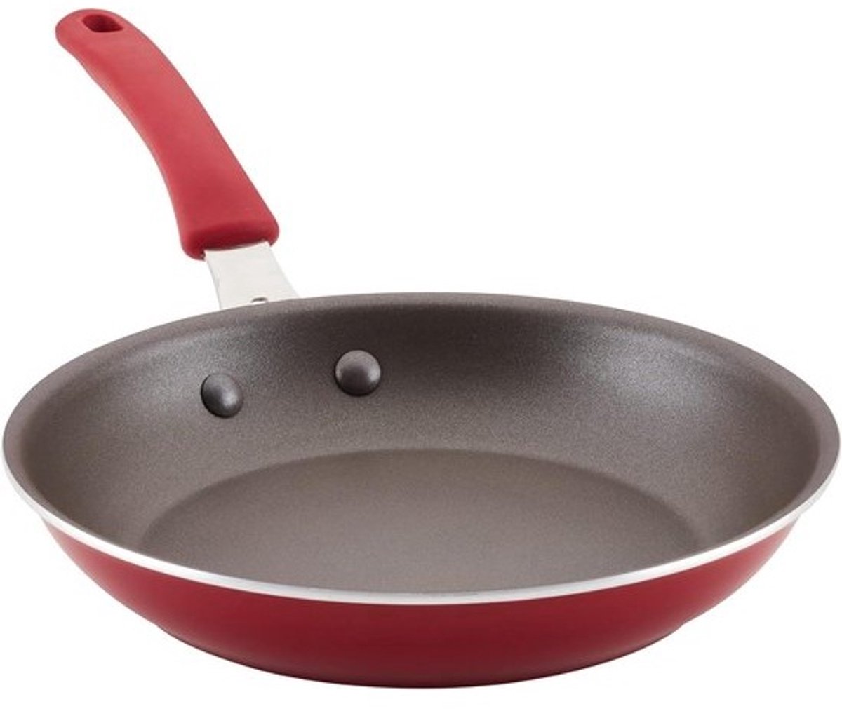 Koekenpan - Koekenpan Koekenpan - Koken en Bakken - Drielaagse Antiaanbaklaag - 25 cm - Rood