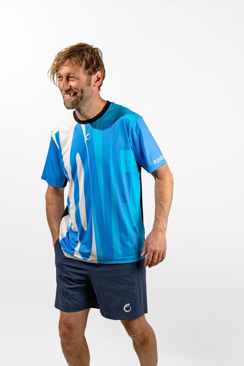 PUNTAZO Padel T-shirt Heren Sportshirt XXL blauw Korte mouw