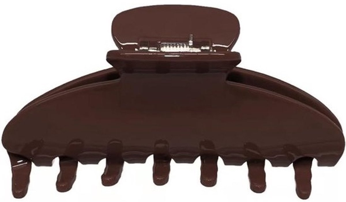 Haarklem Acetaat - Kauwclip Haar - Haar Stijlen - Italiaans Acetaat Materiaal - 10 cm - Bruin