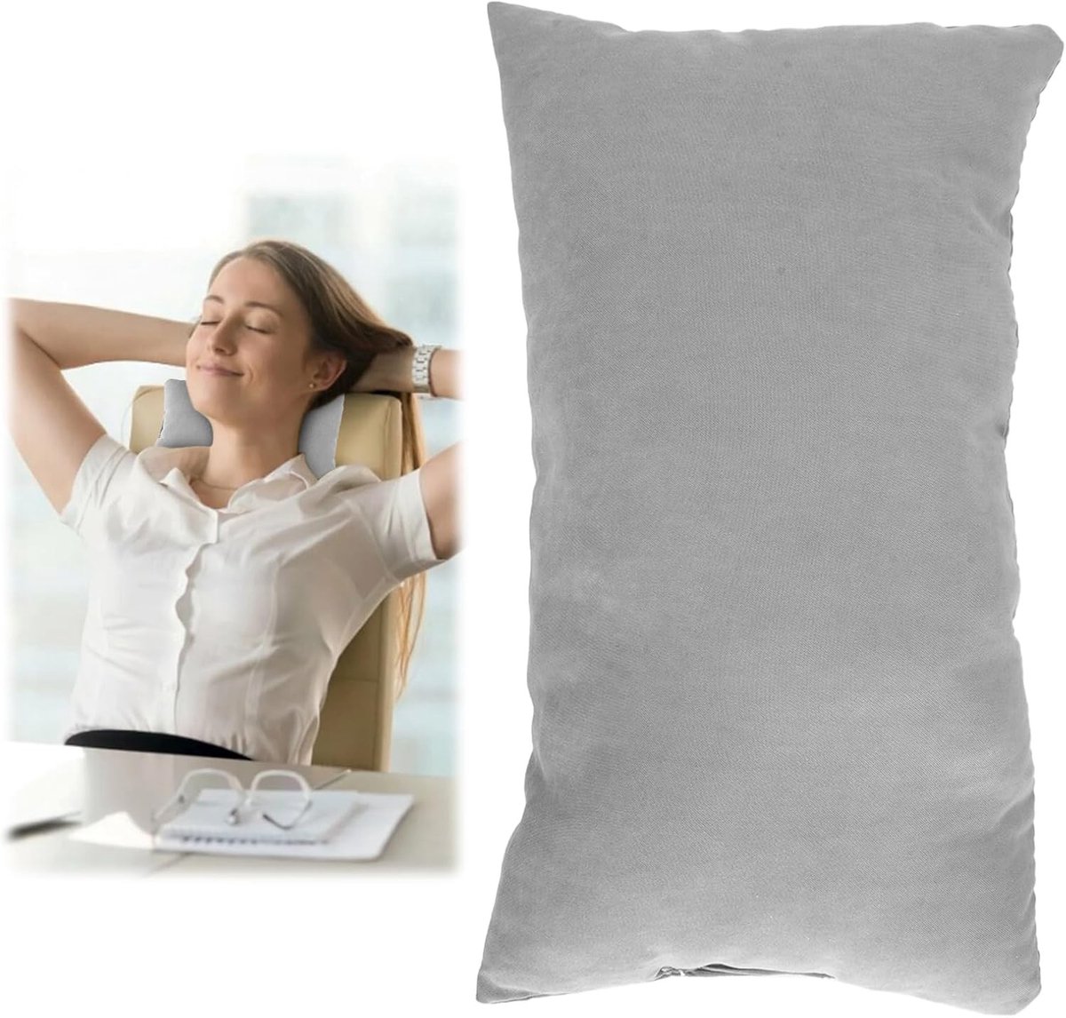 Kleine Kussen voor Comfortabel Slapen, 11 x 7 inch, Ideaal voor Naps en Reizen, Stevige Kleur