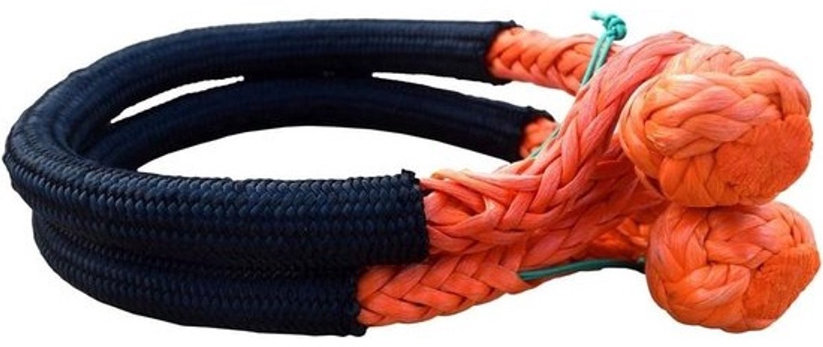 Lier Touw - Synthetische Boeien - Offroad Transport - 7x Lichter Metaal - 10mm x 120mm - Oranje