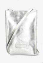 Shabbies Amsterdam - Ruby Metallic Tas Zilver - Maat One Size