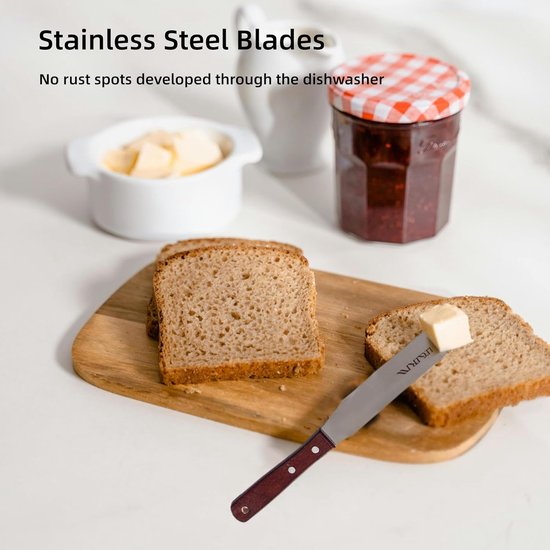Spatelset van 3 paletmessen glazuur - 15,2 cm, 20,3 cm, 25,4 cm bakken, antislip handvat — afbeelding 3