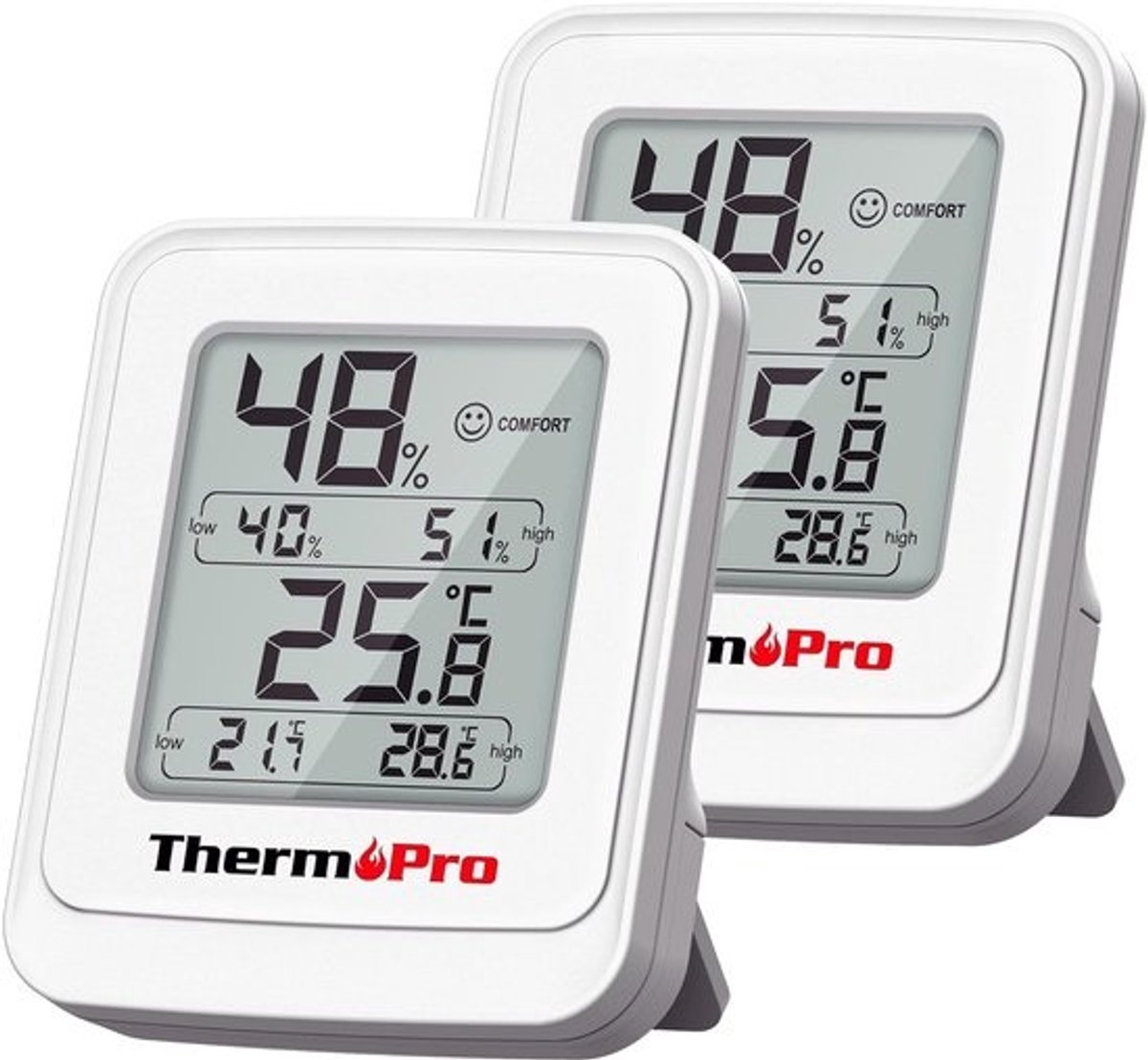 Draadloze Digitale Thermo-hygrometer voor Binnen en Buiten