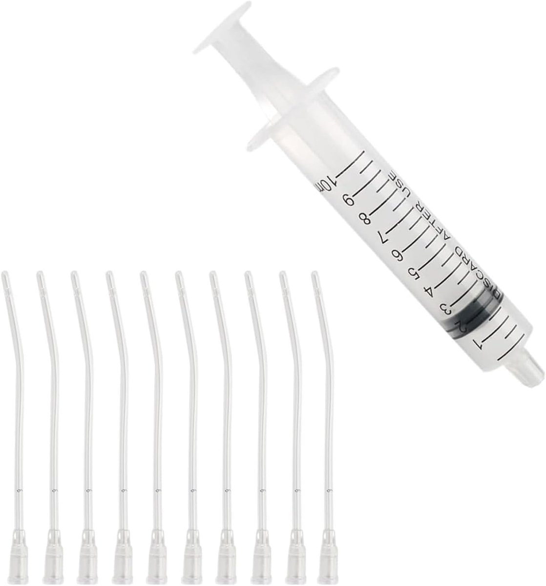Vogelvoederspuit set, 10 ml vogelvoederset met 10 buizen, handvoedingshulpmiddel voor papegaaien, duiven, mussen en kleine dieren, gemakkelijk schoon te maken, herbruikbaar voor het voeren van