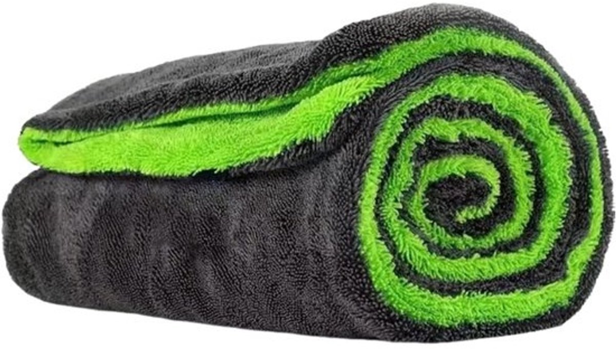 Autodoeken Microvezel - Reinigingsdoeken Auto - Auto Wassen - Dubbelzijdige Structuur - 60 x 120 cm - Grijs