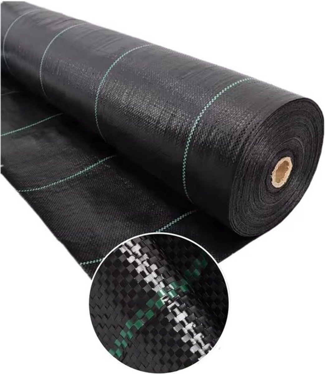 Onkruiddoek - Bodemdoek Tuindoek - Onkruid Weren - Extra Sterk UV Gestabiliseerd - 2.10 x 50 m - Zwart