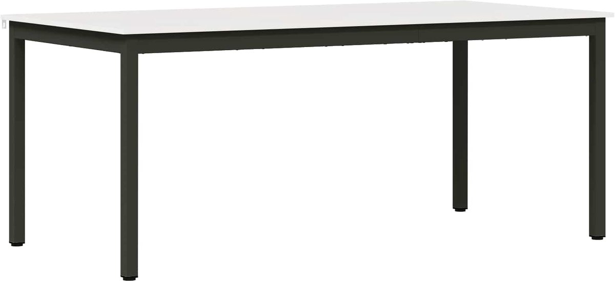 vidaXL Eettafel - Wit - 180 - x - 90 - x - 75 - cm - Massief - grenenhout