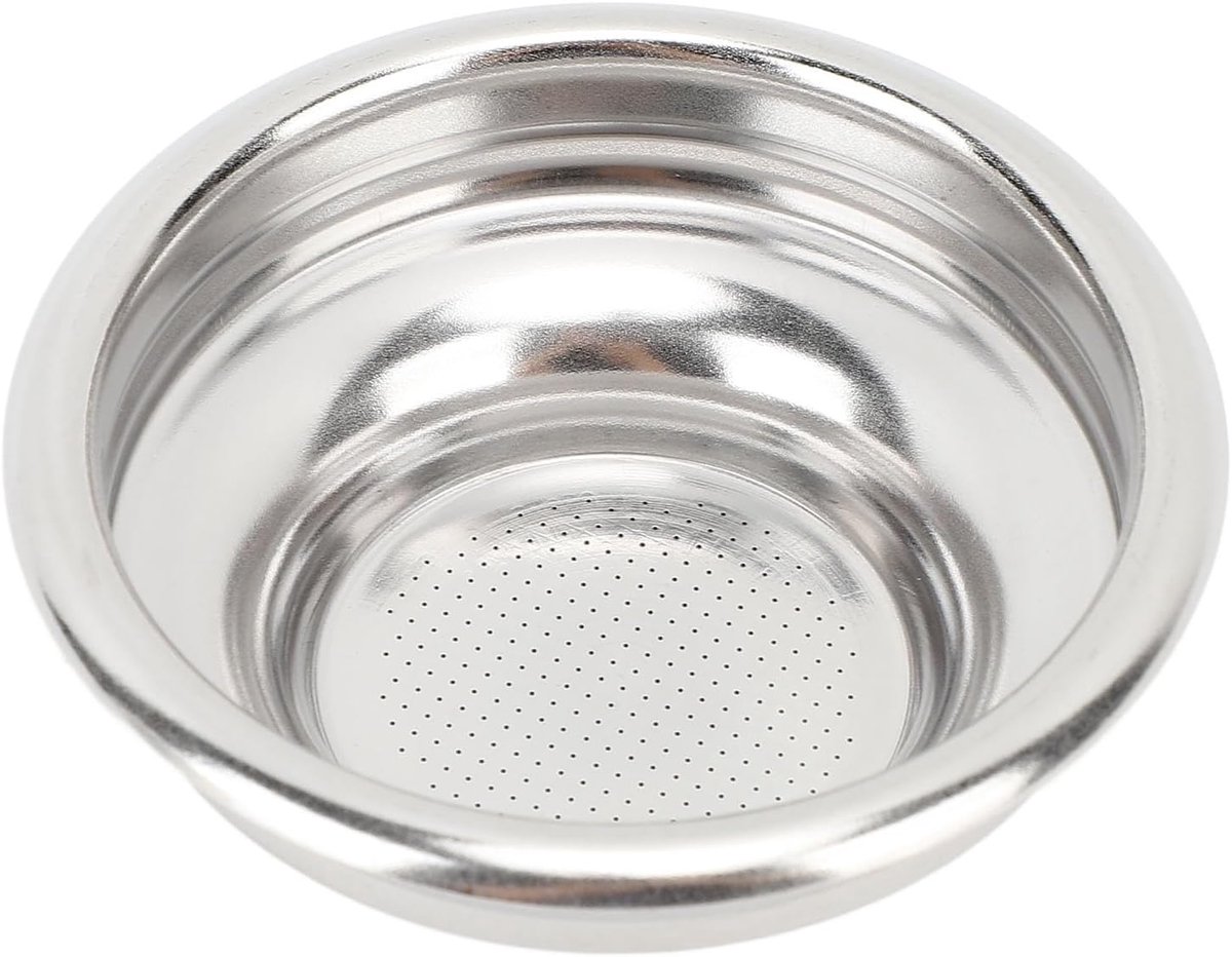 Gemakkelijk Schoon Te Maken Roestvrijstalen Koffiefiltermand Hoge Filtratienauwkeurigheid Koffiezetapparaat Filtermand (58 mm voor 1 kopje)