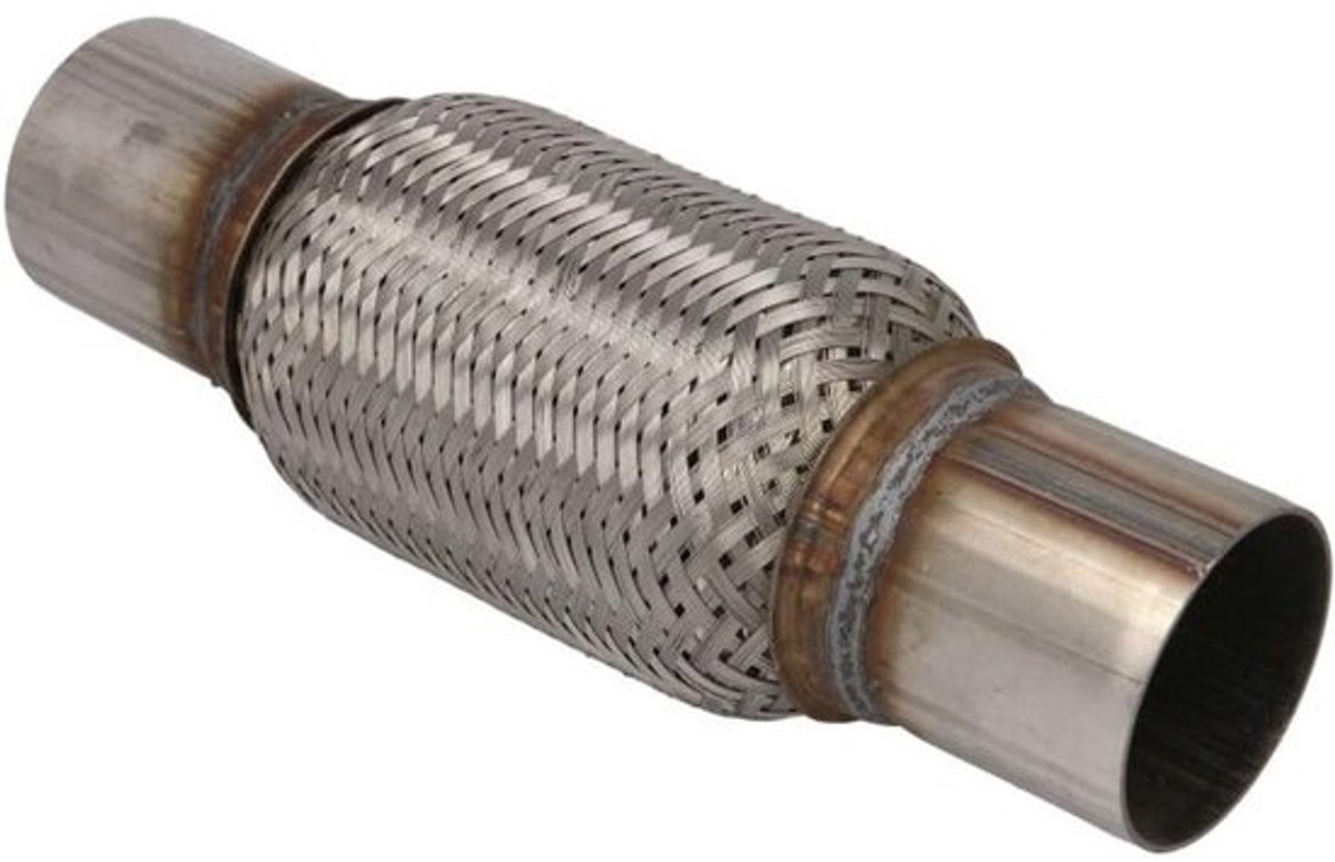 Flexibele Uitlaatpijp - Uitlaatsysteem Pijp - Auto Onderhoud - Met Aansluitbuis - 60mm Diameter - Metaal