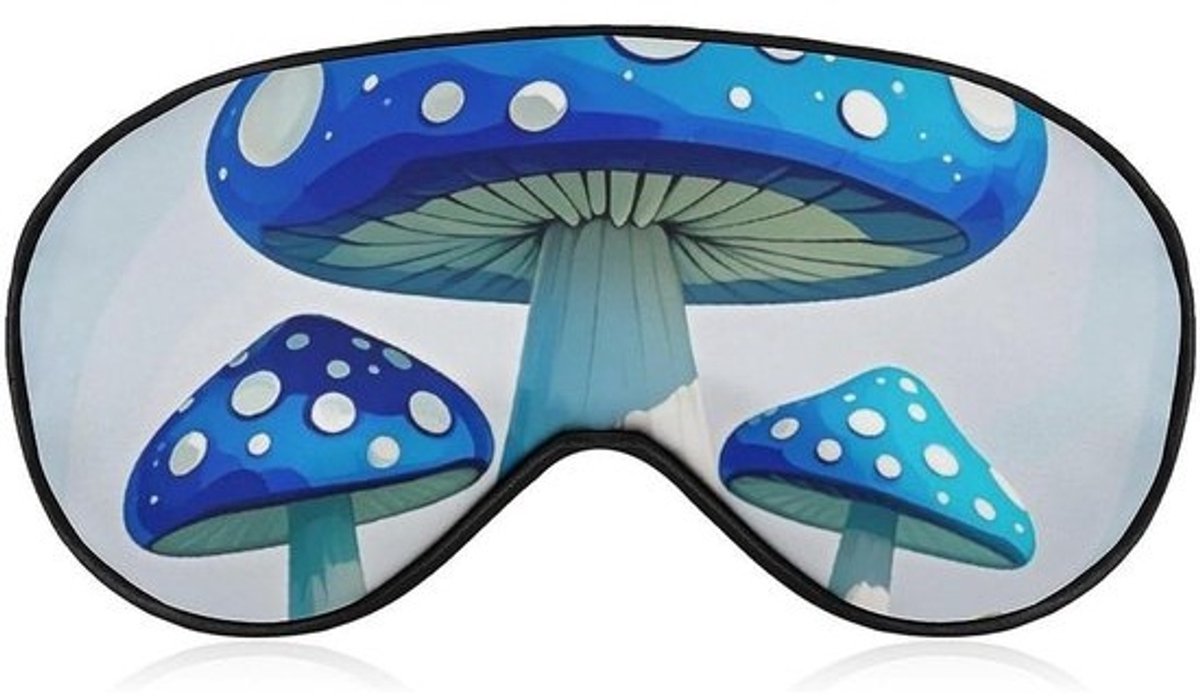 Slaapmasker - Oogmasker - Comfortabel Slapen - Verstelbare band - 20.6 x 10.4 cm - Blauw