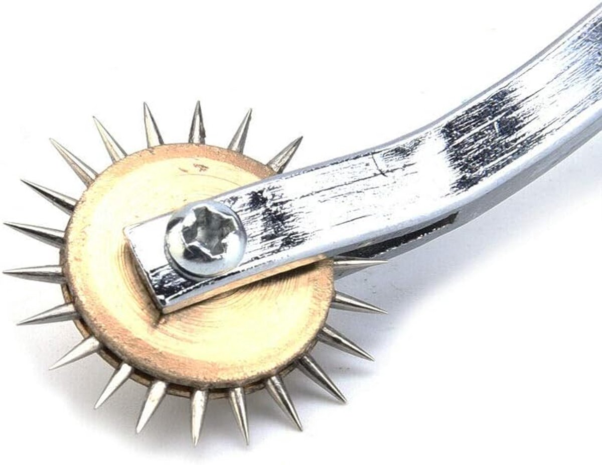 Dailygoods- Prikwiel Versnellingsontwerp - Naaipatroon - Gereedschap - Leer/Papier/Doek - Comfortabel Handvat - Duurzaam Gebruik - Naaigereedschap