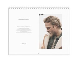 Wandkalender - Kalender met afbeeldingen - Jaarplanning - Aanpasbare startmaand - 42 x 30 cm - Meerdere kleuren
