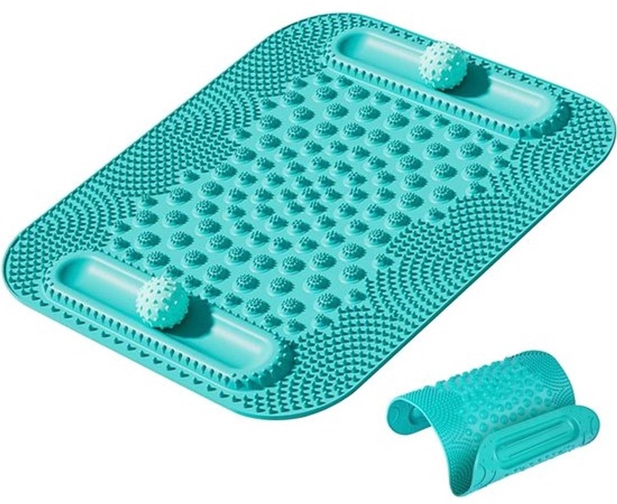 Voetmassagemat - Voetreflexzonemat Massagegereedschap - Spierontspanning Stimuleren - Dubbele Balsysteem - 50.5 x 42.5 cm - Niet gespecificeerd