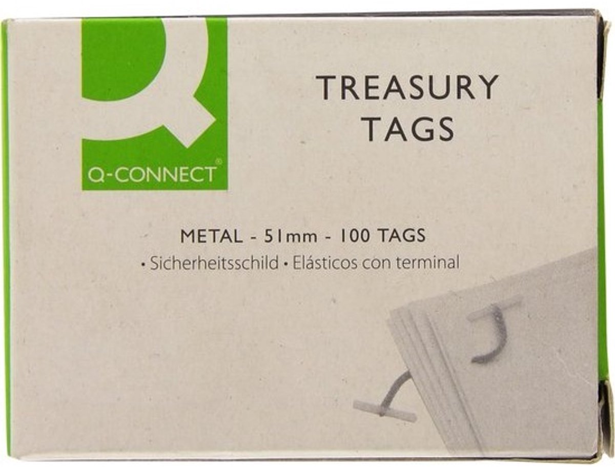 Metalen Treasury Tags 51 mm 100 Stuks Groen