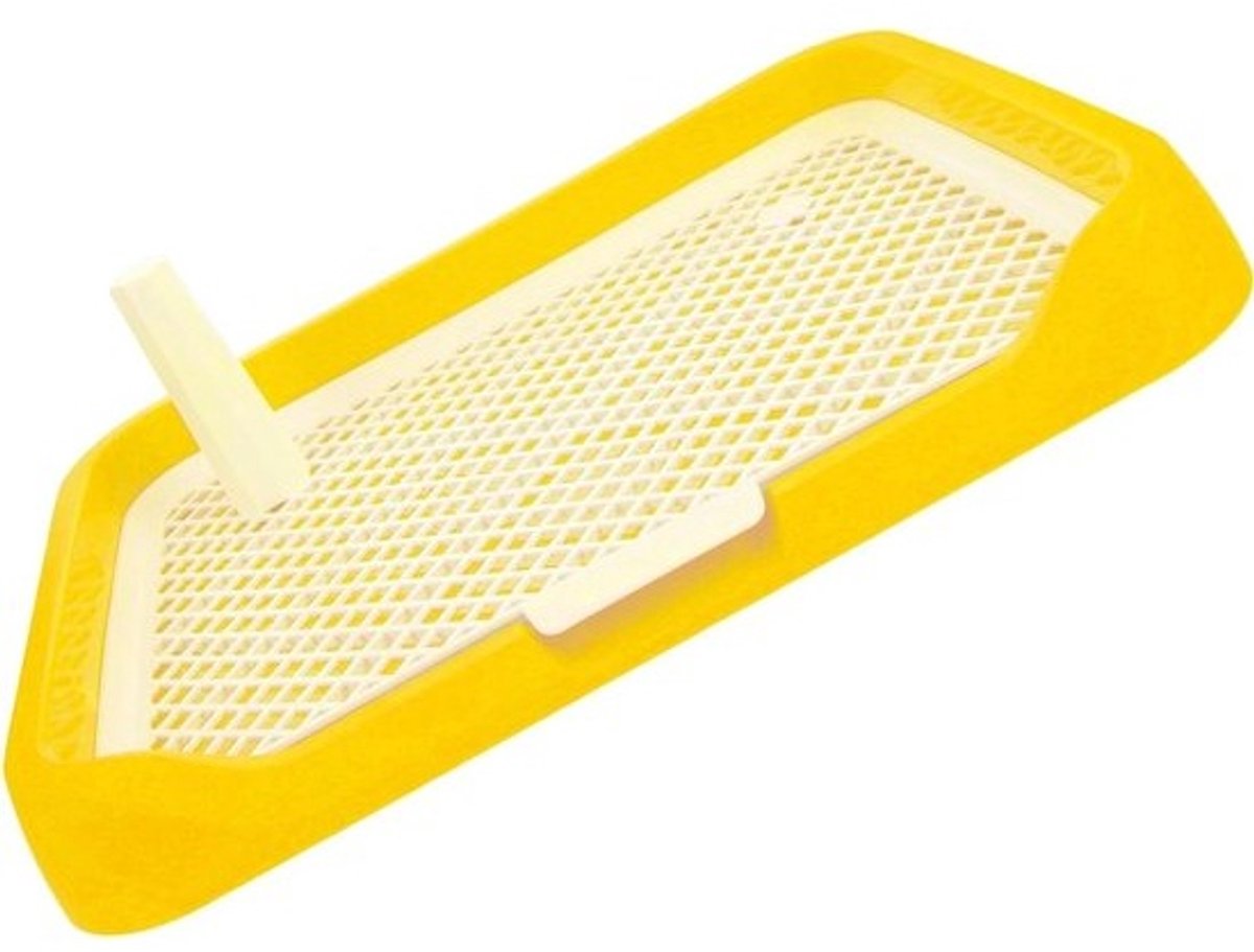 Huisdier Toilet - Puppy Toilet Hondenbak - Zindelijkheidstraining Honden - Spatwaterdicht Ontwerp - 455 x 35 x 5 cm - Geel